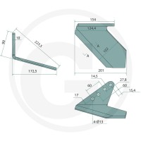 GRANIT Udział skrzydła w mieszance mulczującej 1803100019 - 1803100019 - Sklep rolniczy PoltechParts