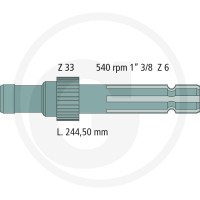 GRANIT Końcówka wałka przekaźnika mocy 70812053 - 70812053 - Sklep rolniczy PoltechParts