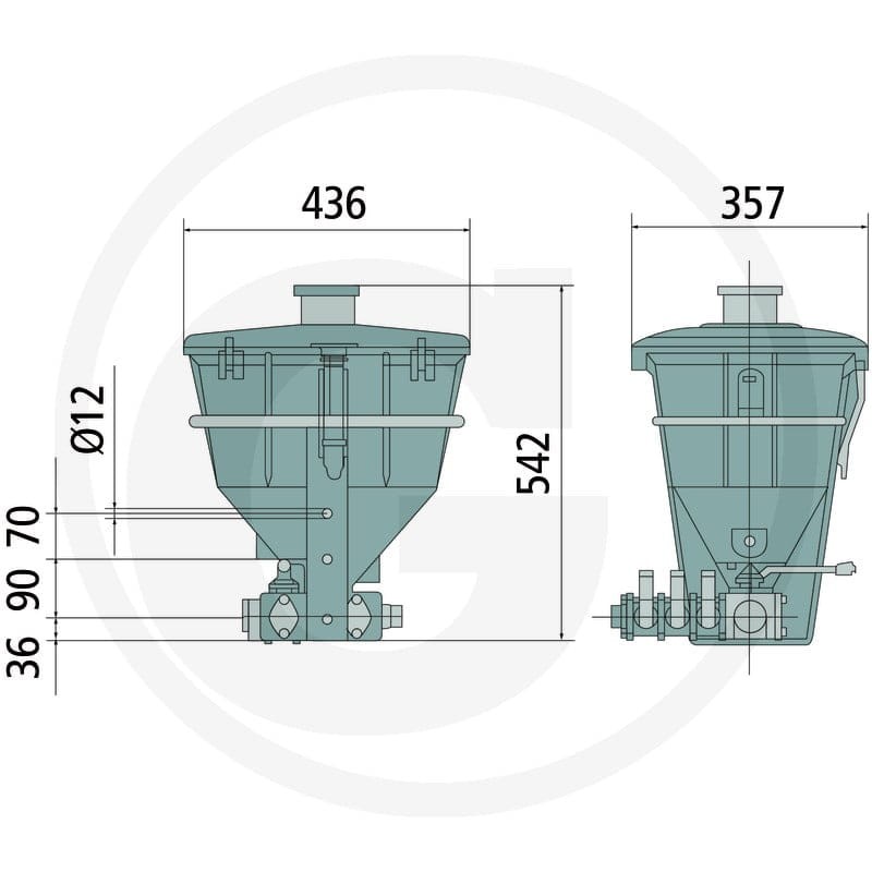 POLMAC Zbiornik do rozwadniania środków do oprysku 670001814DR - 670001814DR - Sklep rolniczy PoltechParts