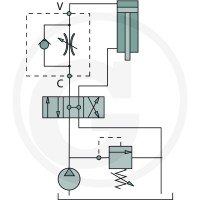 Oleodinamica Marchesini Zawór dławiący DRV-H-16 85002128 - Sklep PoltechParts