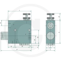 Oleodinamica Marchesini 3-drogowy regulator przepływu DWST-T-08-RV 85030039 - Sklep PoltechParts