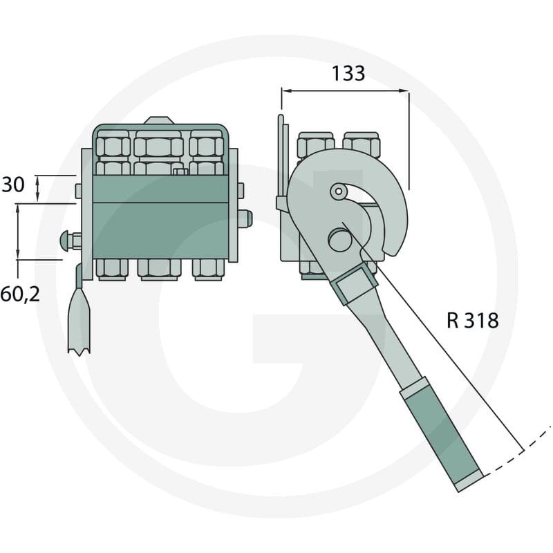 Faster Gniazdo P608 gwint wew. 6x 1/2" BSP DN12 86002101 - 86002101 - Sklep rolniczy PoltechParts