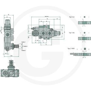 Walvoil Zawór monobloku SD4-1(KG3-120)-1N9A(80)LA 86500003
