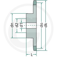 GRANIT Koło łańcuchowe 837021-025-13 - 837021-025-13 - Sklep rolniczy PoltechParts