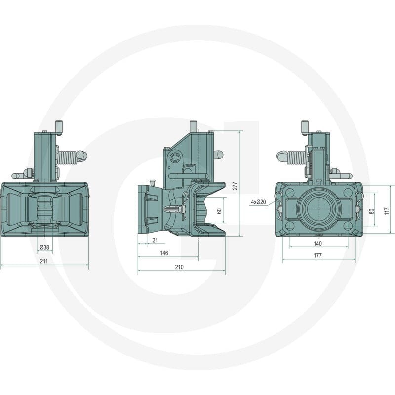Scharmüller Zaczep automatyczny z kołnier… | poltechparts.pl