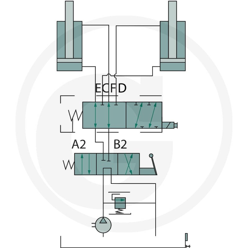 GRANIT Zawór 6/2-drożny kpl. SWV-E-WT 85010054 - 85010054 - Sklep rolniczy PoltechParts