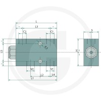 Oleodinamica Marchesini Zawór zwrotny sterowany ESRV-EE-08 85002124 - Sklep PoltechParts