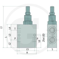 Oleodinamica Marchesini Ogranicznik ciśnienia VMP-L-D5-1/2" 50-2 85034048 - Sklep PoltechParts