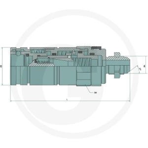 GRANIT Gniazdo GP-3CFPV 14/78UNF F 87001280