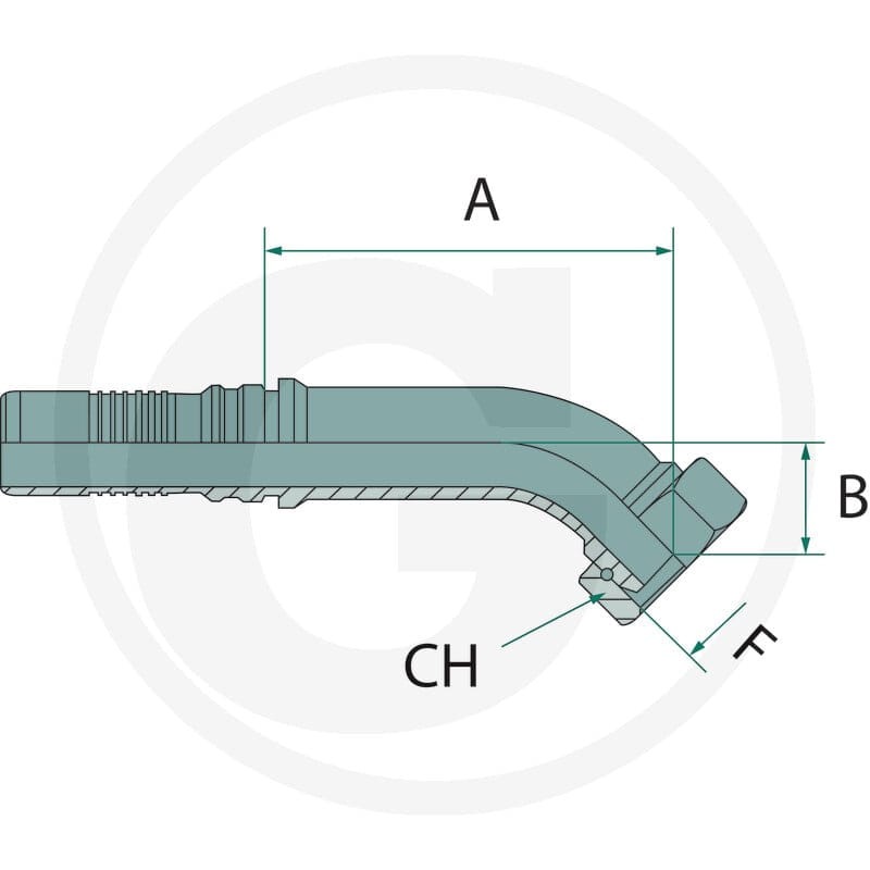 GRANIT PN 32 DKOR 1 1/4" 45° IL 87011306 - 87011306 - Sklep rolniczy PoltechParts