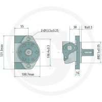 GRANIT Silnik BMP 50cc D=25mm 1/2" 87000831 - Sklep PoltechParts