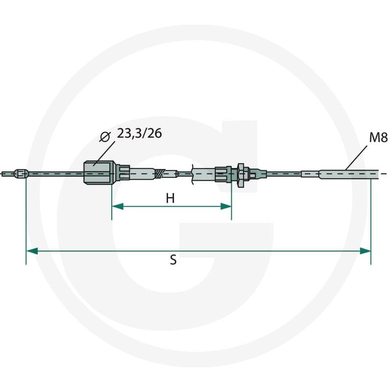 AL-KO Linka hamulcowa - cięgno 1030/1255 89305.089.33.81.0 - 89305.089.33.81.0 - Sklep rolniczy PoltechParts