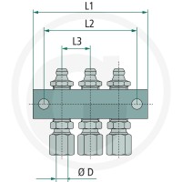 GRANIT Blok łączący 4-pozycyjny 30615ZS1937 - 30615ZS1937 - Sklep rolniczy PoltechParts