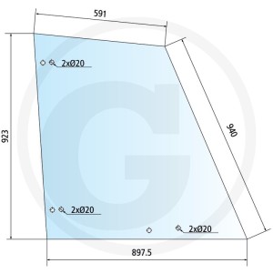 GRANIT Szyba drzwi 65012128