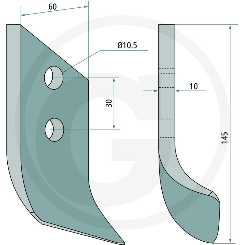 GRANIT Nóż do kopania rowów 180633-SDO-13-R - 180633-SDO-13-R - Sklep rolniczy PoltechParts