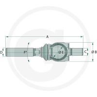 GRANIT Połączenie osiowe 38712182 - 38712182 - Sklep rolniczy PoltechParts