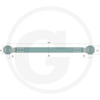GRANIT Drążek kierowniczy 38717679 - 38717679 - Sklep rolniczy PoltechParts