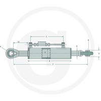 GRANIT Hydrauliczny łącznik górny 12054128 - 12054128 - Sklep rolniczy PoltechParts
