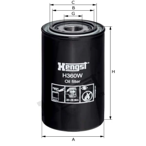 Hengst Filtr oleju H360W 12114262