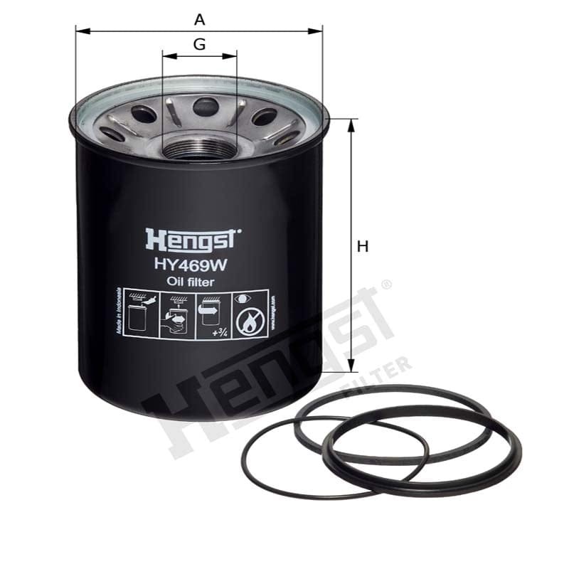 Hengst Filtr oleju 12081898 - 12081898 - Sklep rolniczy PoltechParts