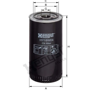 Hengst Filtr oleju HY18W04 12123309