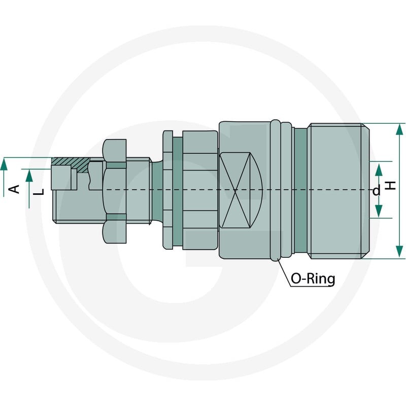 GRANIT KF-S 22L (M30x2,0) DN25-BG6 81510150 - 81510150 - Sklep rolniczy PoltechParts