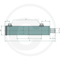 Contarini Siłownik-DW-SB-50-80-500 82000311 - 82000311 - Sklep rolniczy PoltechParts