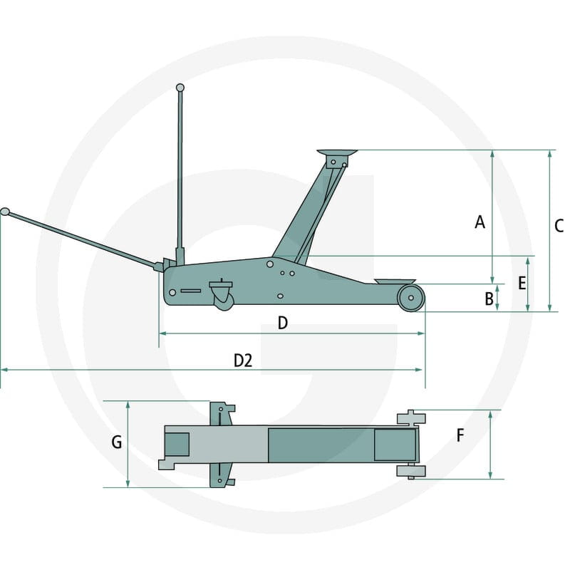 Rodcraft Podnośnik hydrauliczny RH290 7601082031 - Sklep PoltechParts