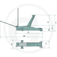 Rodcraft Podnośnik hydrauliczny RH290 7601082031 - Sklep PoltechParts