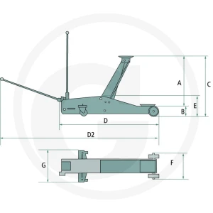 Rodcraft Podnośnik hydrauliczny RH290 7601082031