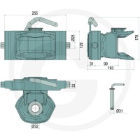 Scharmüller Zaczep ręczny 77703255501 | poltechparts.pl