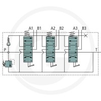 GRANIT Zawór P40 3x DW (z kielichami przyłączen 87000933 - 87000933 - Sklep rolniczy PoltechParts