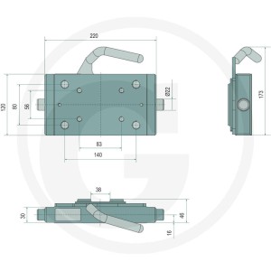 Scharmüller Płyta adaptera 220 mm 11017424