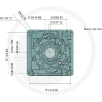 GRANIT Pompa/silnik z kołnierzem Ø110/123 1/4" 11084669 - 11084669 - Sklep rolniczy PoltechParts