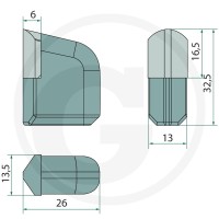 GRANIT ENDURANCE CARBIDE Ząb do przyspawania 179726671 - 179726671 - Sklep rolniczy PoltechParts