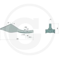 GRANIT ENDURANCE CARBIDE Dziób redlicy 12335251 - 12335251 - Sklep rolniczy PoltechParts