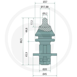 GRANIT ENDURANCE CARBIDE Dłuto do frezowania 12135985