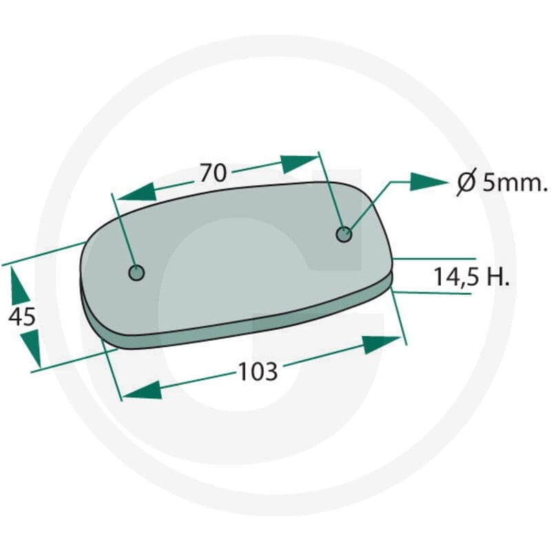 GRANIT Lampa pozycyjna tylna 70799166 - 70799166 - Sklep rolniczy PoltechParts