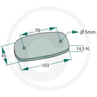 GRANIT Lampa pozycyjna tylna 70799166 - 70799166 - Sklep rolniczy PoltechParts