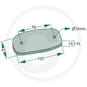 GRANIT Lampa pozycyjna tylna 70799166