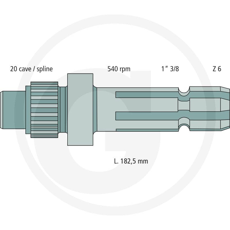 GRANIT Końcówka wałka przekaźnika mocy 70802026 - 70802026 - Sklep rolniczy PoltechParts