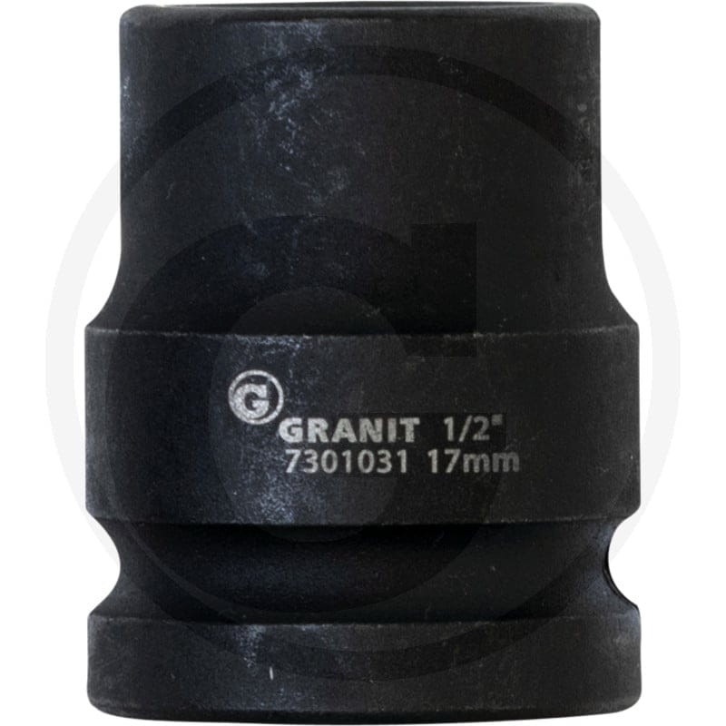 GRANIT BLACK EDITION 1/2" nasadka udarowa sześciokątna, krótka, 17mm 7301031 - 7301031 - Sklep rolniczy PoltechParts