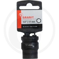 GRANIT BLACK EDITION 1/2" nasadka udarowa sześciokątna, krótka, 17mm 7301031 - 7301031 - Sklep rolniczy PoltechParts