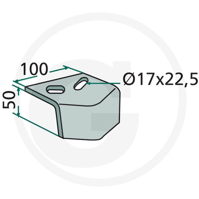 GRANIT Osłona noża 7554-16X56-8/300 - 7554-16X56-8/300 - Sklep rolniczy PoltechParts