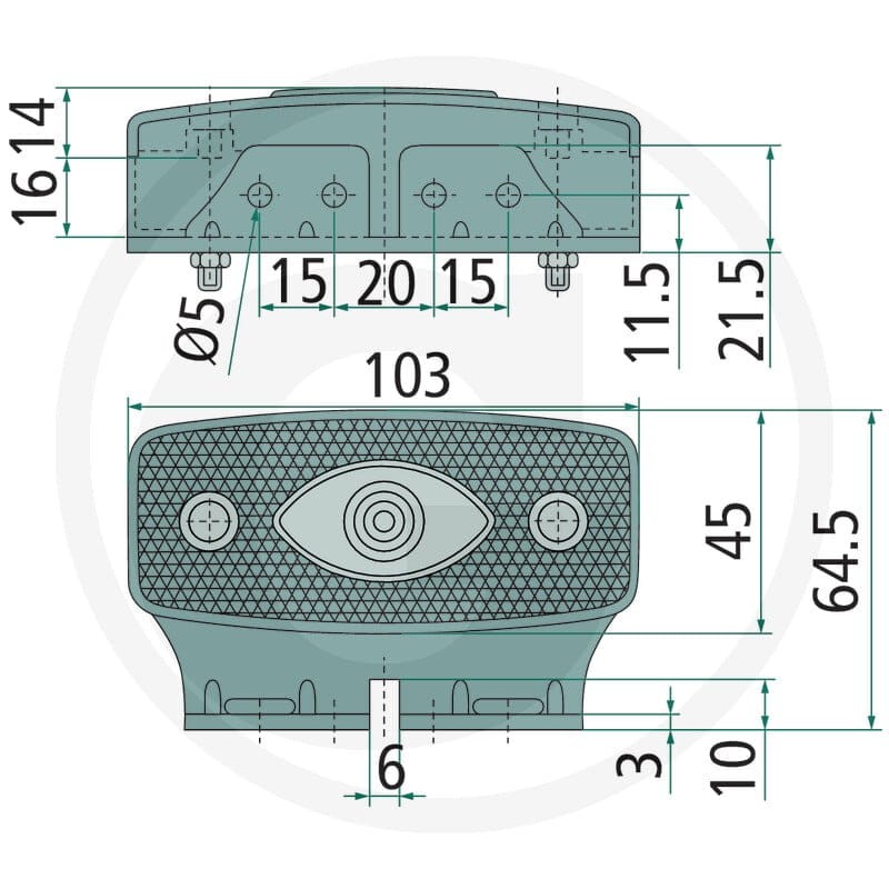 GRANIT Lampa obrysowa boczna 70799094 - 70799094 - Sklep rolniczy PoltechParts
