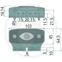 GRANIT Lampa obrysowa boczna 70799094 - 70799094 - Sklep rolniczy PoltechParts