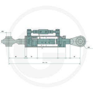 GRANIT Łącznik górny hydrauliczny 20000212