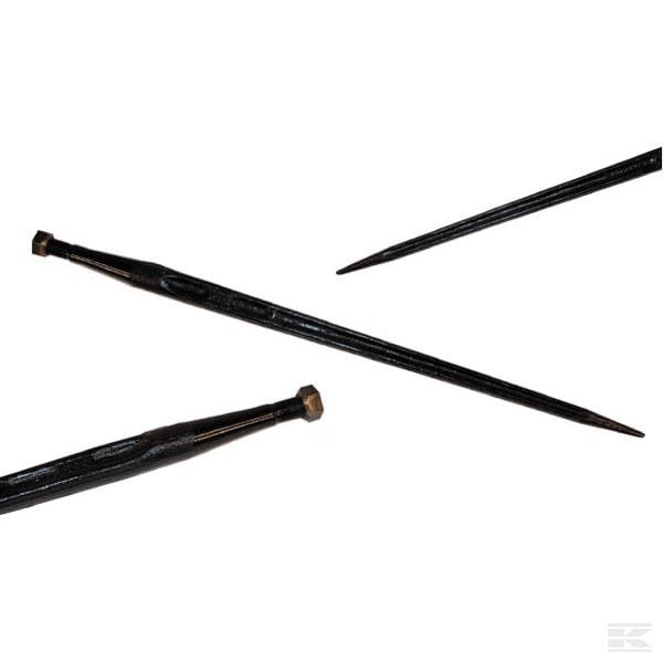 Ząb ładowacza, prosty, profil podwójne T 38x810 mm końcówka szpiczasta z nakrętką M22x1.5 czarny Battista Porteri - FT1 - Sklep rolniczy PoltechParts