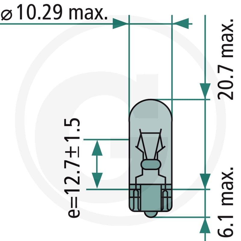 Philips Żarówka z cokołem szklanym W5W 44… | poltechparts.pl