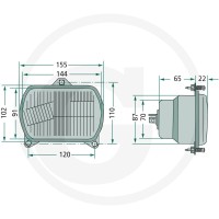 Cobo Reflektor kierunkowy 22705389000 - 22705389000 - Sklep rolniczy PoltechParts